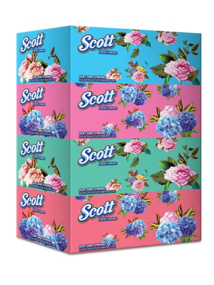 SCOTT FLORAL FT BOX 2PLY 4X150'S