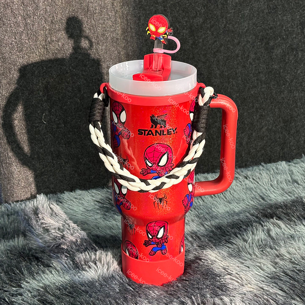 03_532fec4b-0b8b-491d-8afb-d5b2e32ba123 Spidey Man 40oz Tumbler 💕Includes Accessories💕 - Image 1