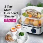 PowerPac Egg Steamer, Food Steamer 2.5L Multi function 2 Tier Steamer (PPS706) - Image 6