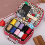 [Popular Item] CraftVault Portable Sewing Kit in Faux Leather Case - Random Color - Image 2