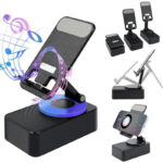 3-in-1 Foldable Bluetooth Speaker Stand with Power Bank - Image 13