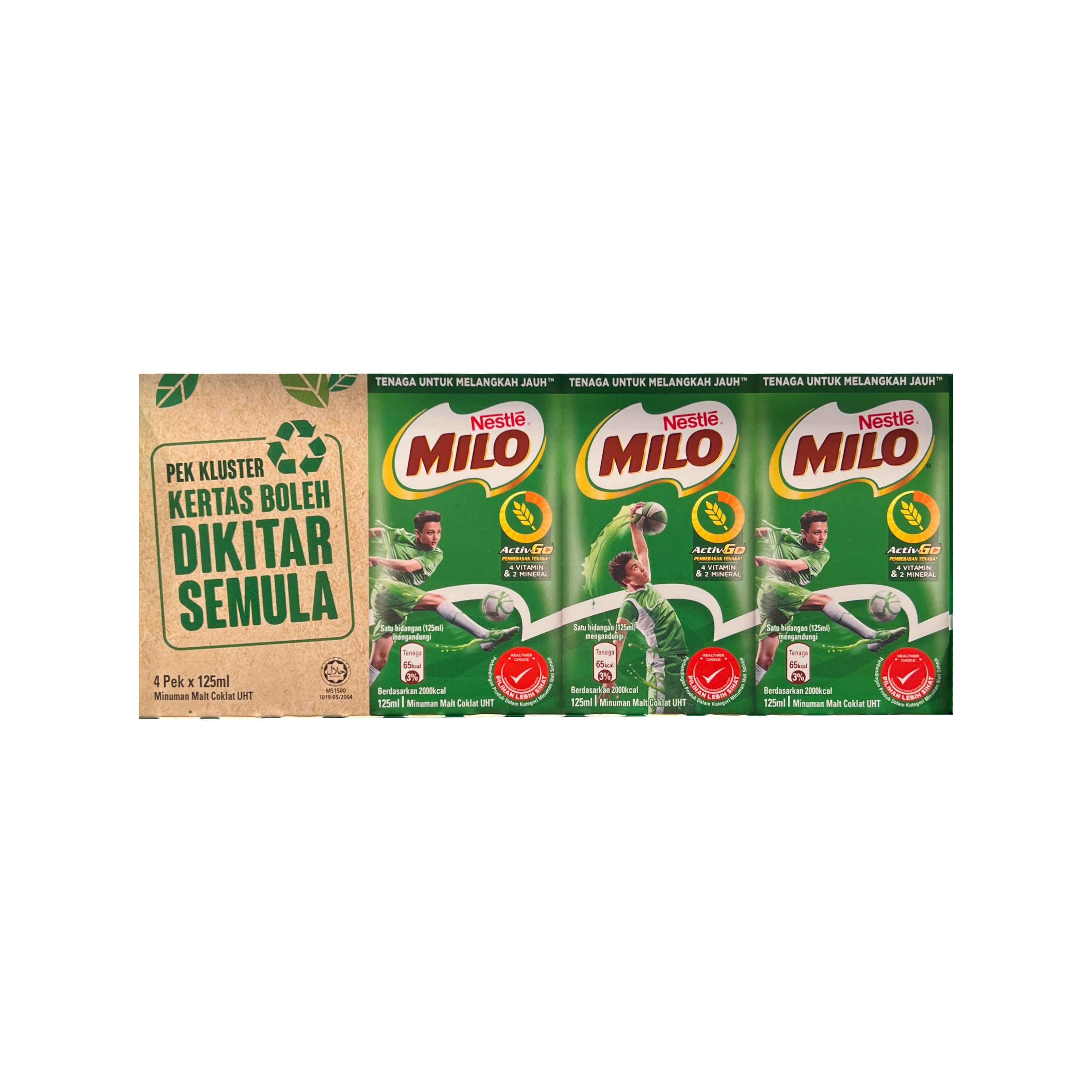 034992-U-1-1_f44e444d-e819-4125-b77f-e5beed966305 Milo Activ-Go Ready-to-Drink Chocolate Malt Drink 125ml x 4 - Image 1