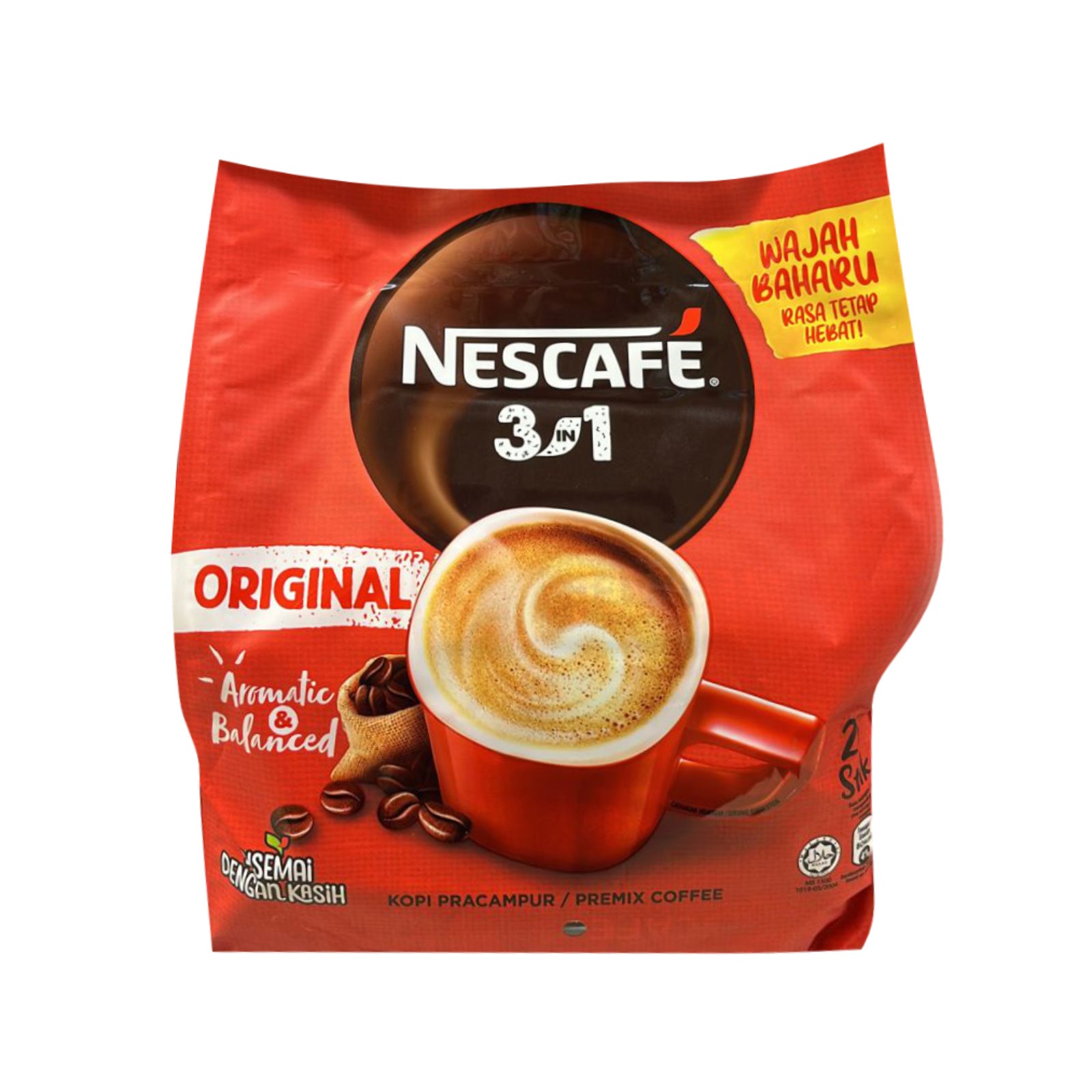 166286-U-1-1 Nescafe 3 in 1 Original Coffee 18g x 25 - Image 1
