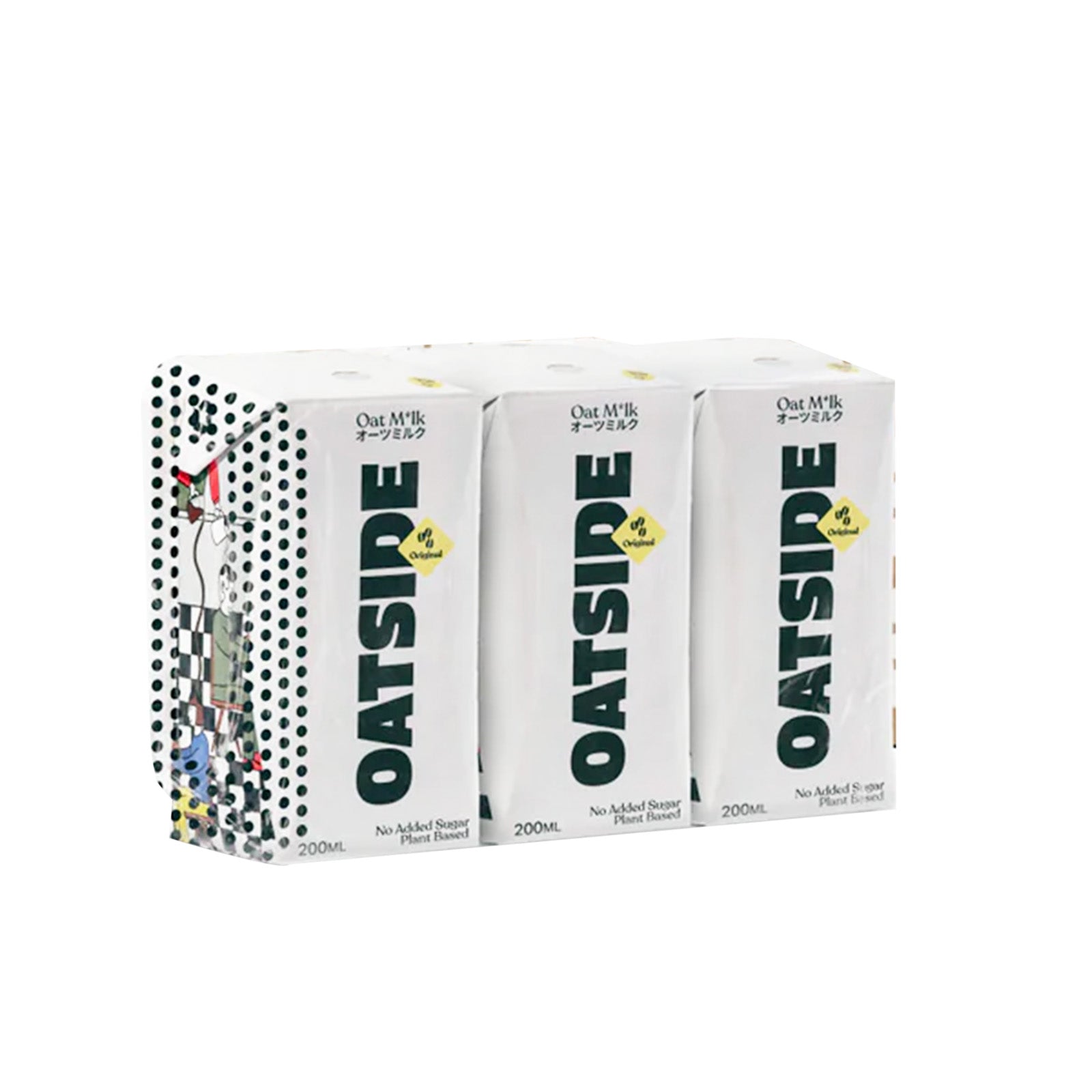 180652-1-1 Oatside Barista Blend Oat Milk 200ml x 3 - Image 1