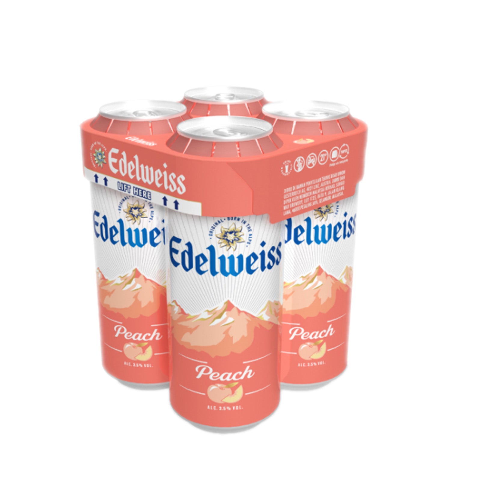 183503-P-4-1 Edelweiss Peach 320ml - Image 1