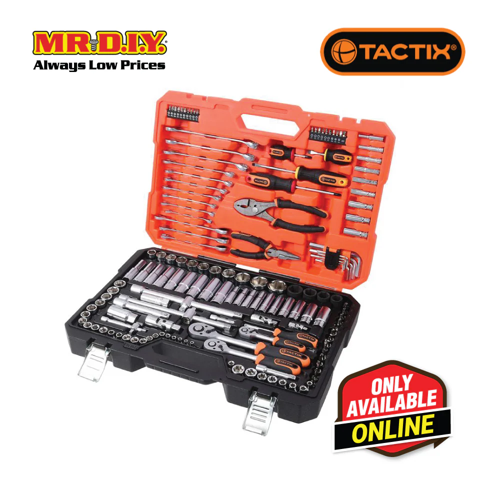 2910470-temp TACTIX Socket Set (154 pieces x 1/4 x 3/8 x 1/2 Inch) - Image 1