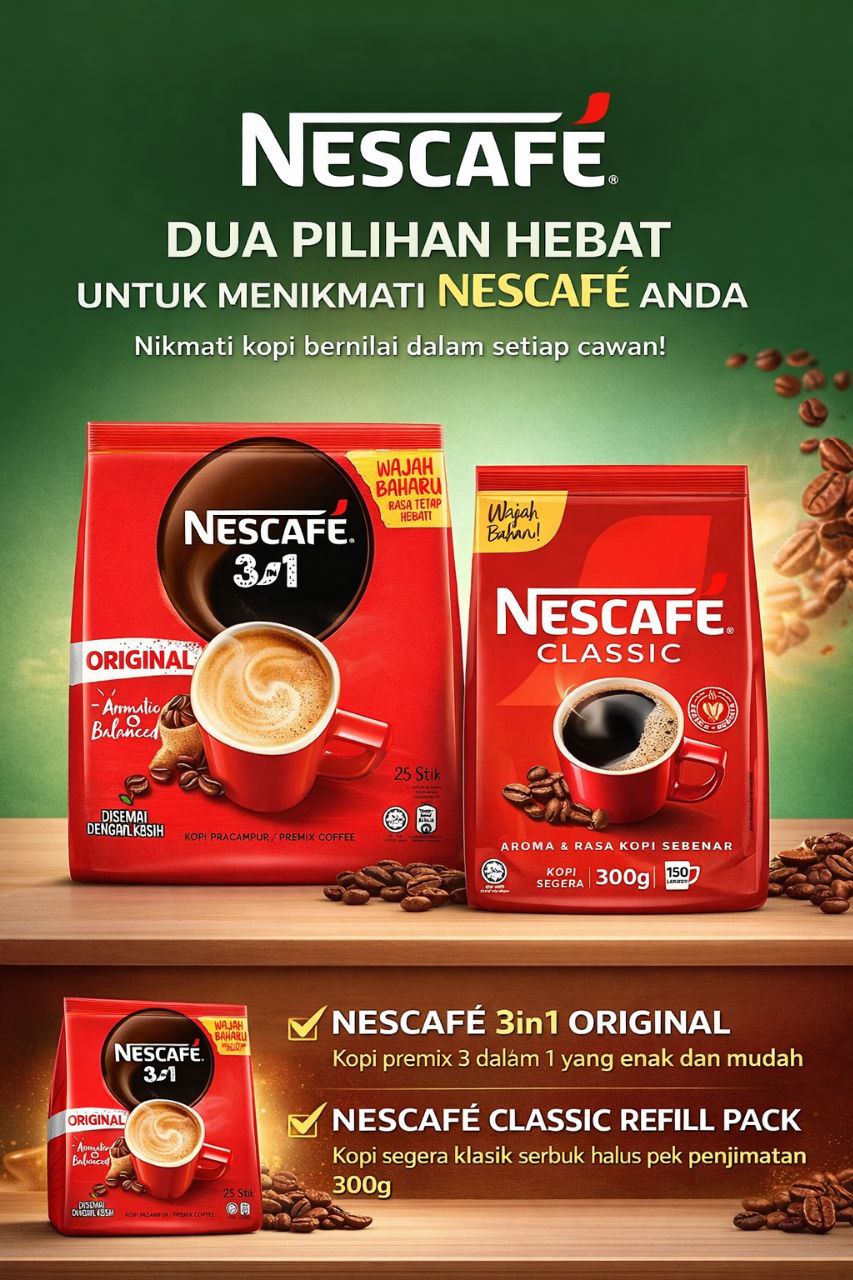 6060082328358293220 (1) Nescafe 3 in 1 Original Blend/Black coffee (25 x 18g) - Image 1