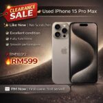 USED 15pm /(6 Months warranty & 99% Good condtion)ORIGINAL SIM ✅ NOT CONVERT SIM!!❌